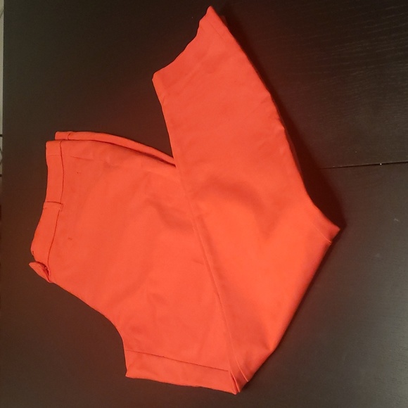 RW&CO Coral Colored Ankle Slim Pant - Picture 8 of 8